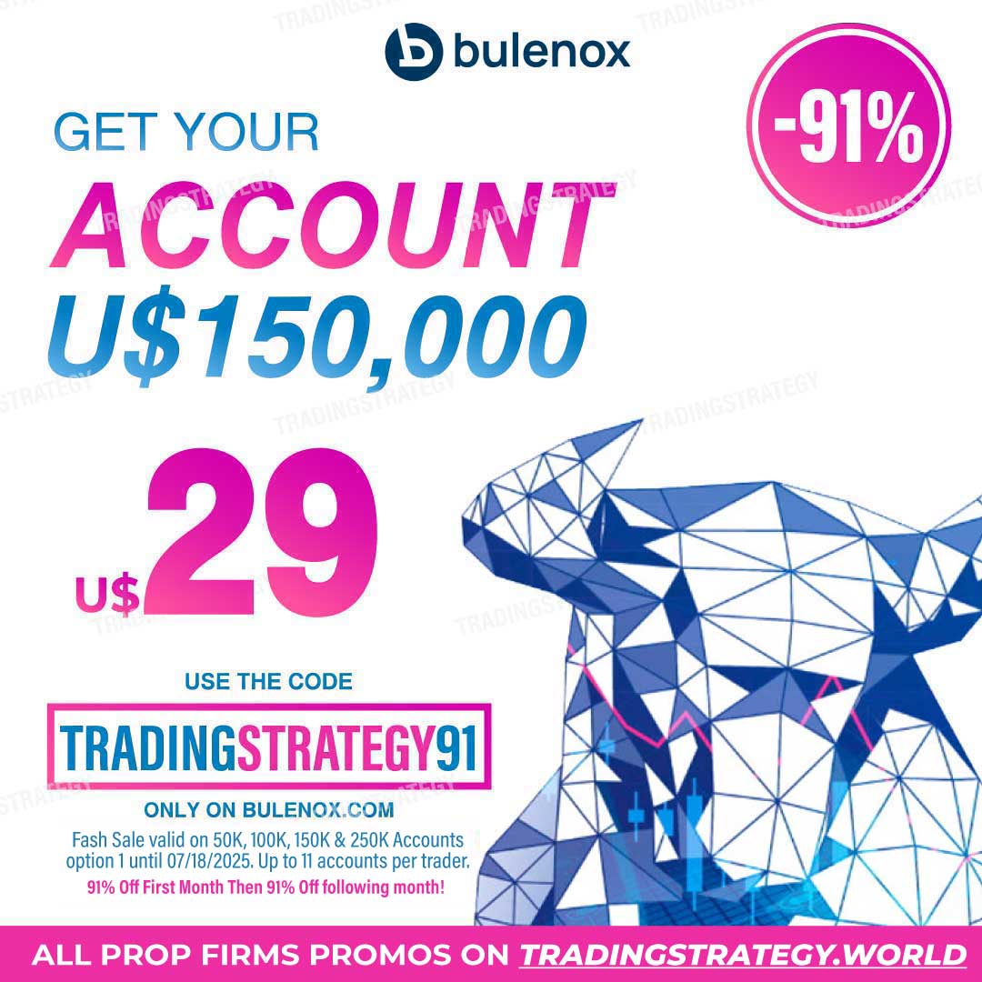 Bulenox Promo: July Insane Sale on 150K Option 1 Accounts at 91% Off with Discount Code: TRADINGSTRATEGY91 on Trading Strategy World