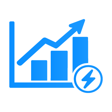 Apex Trader Funding Intraday Trail rules icon with growth chart and lightning symbol