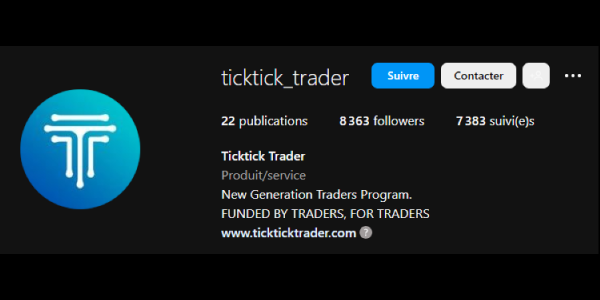 Compte-Instagram-TickTickTrader-propfirm
