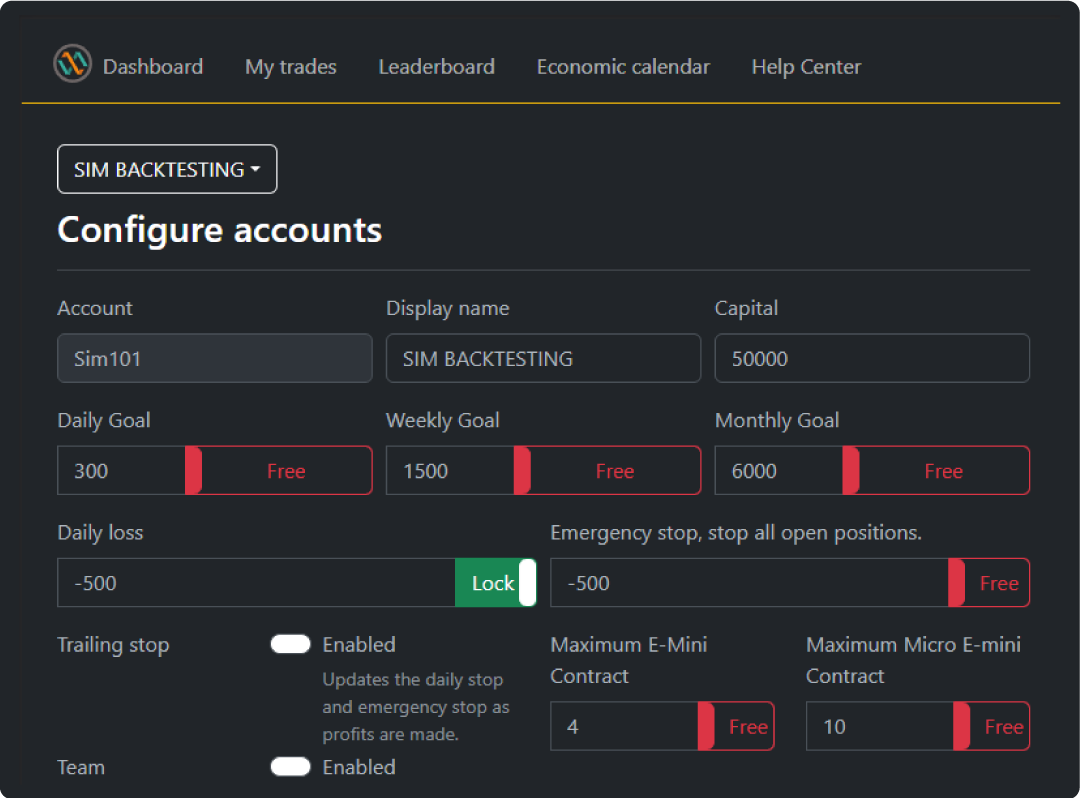 Trade With Me Daily Loss Daily-Loss-Test-Trade with me