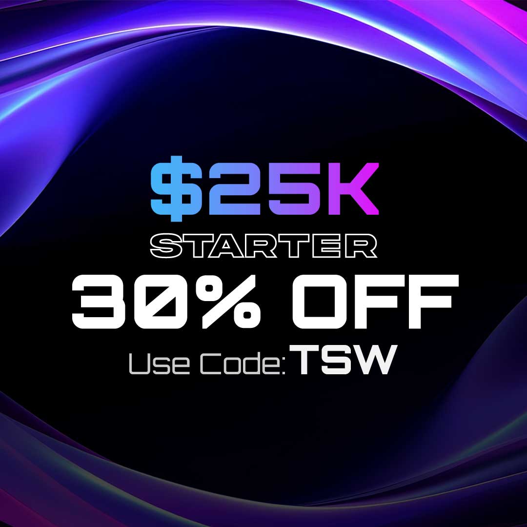 TickTickTrader 25K Starter Evaluation – -30% Off – Promo Code TSW — August 2025