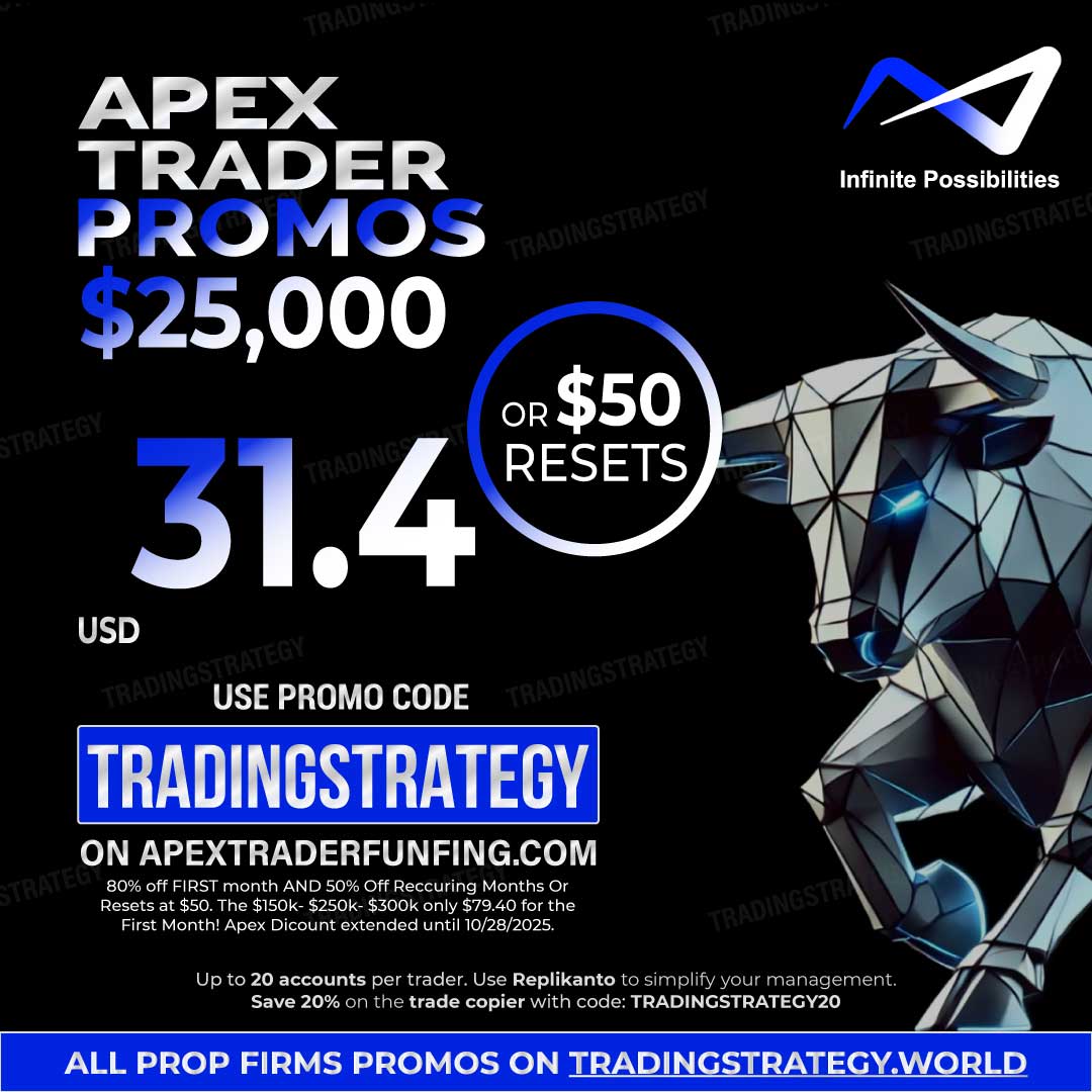 Promo Apex Trader 25K – Offre Flash octobre 2025