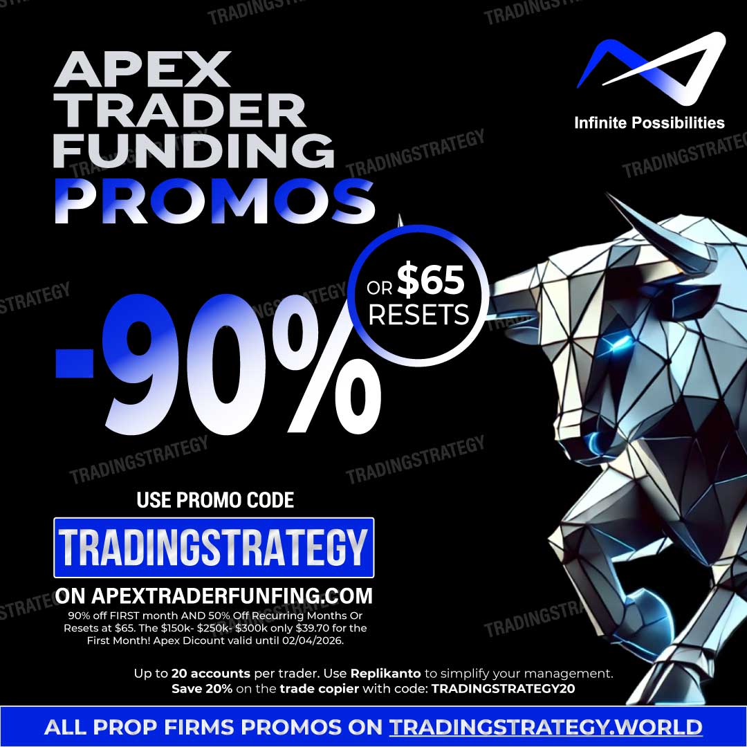 Promo Apex Trader – -90% puis -50% sur tous les comptes (février 2026)