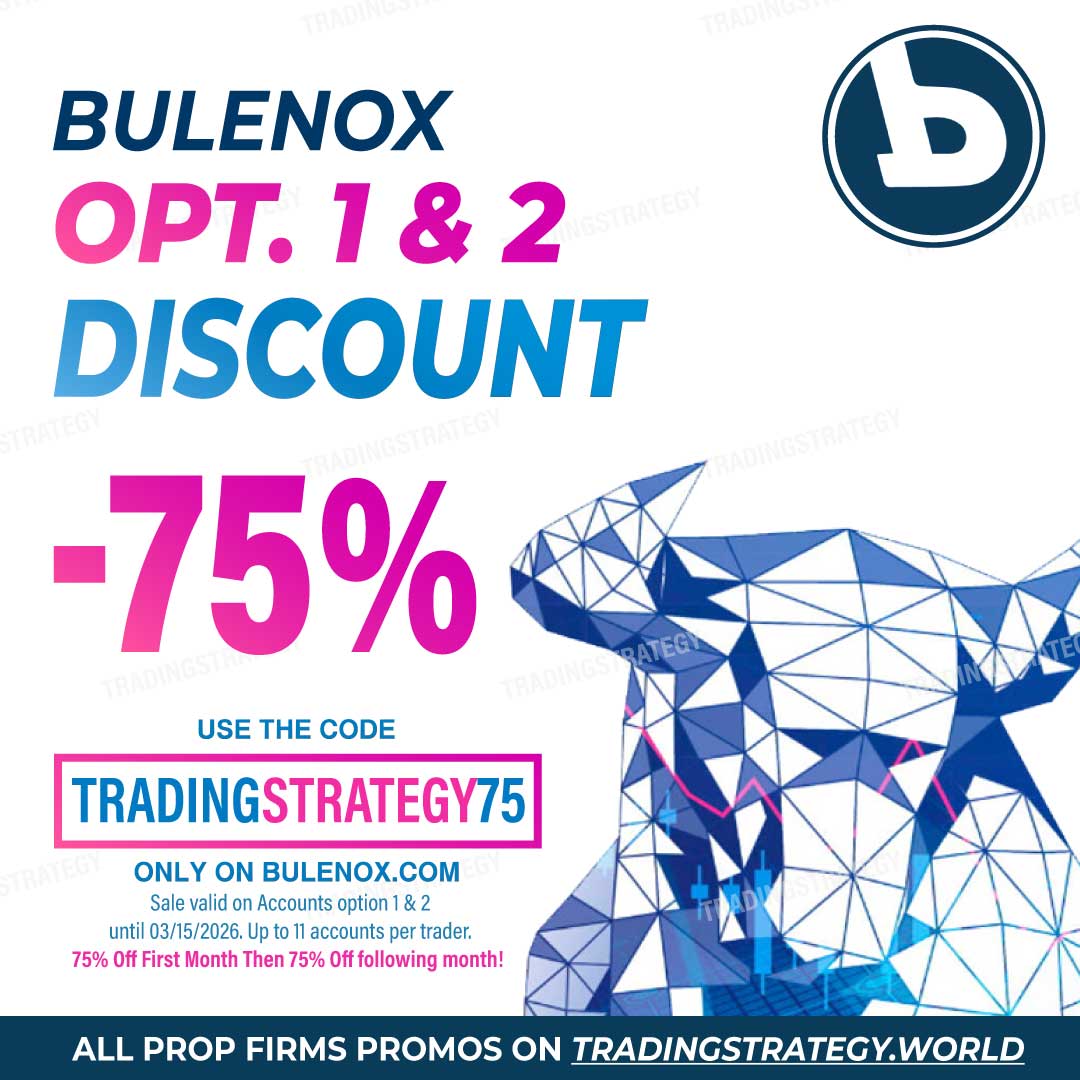 Réduction exceptionnelle Bulenox -75 % sur tous les comptes Option 2 en Mars 2026