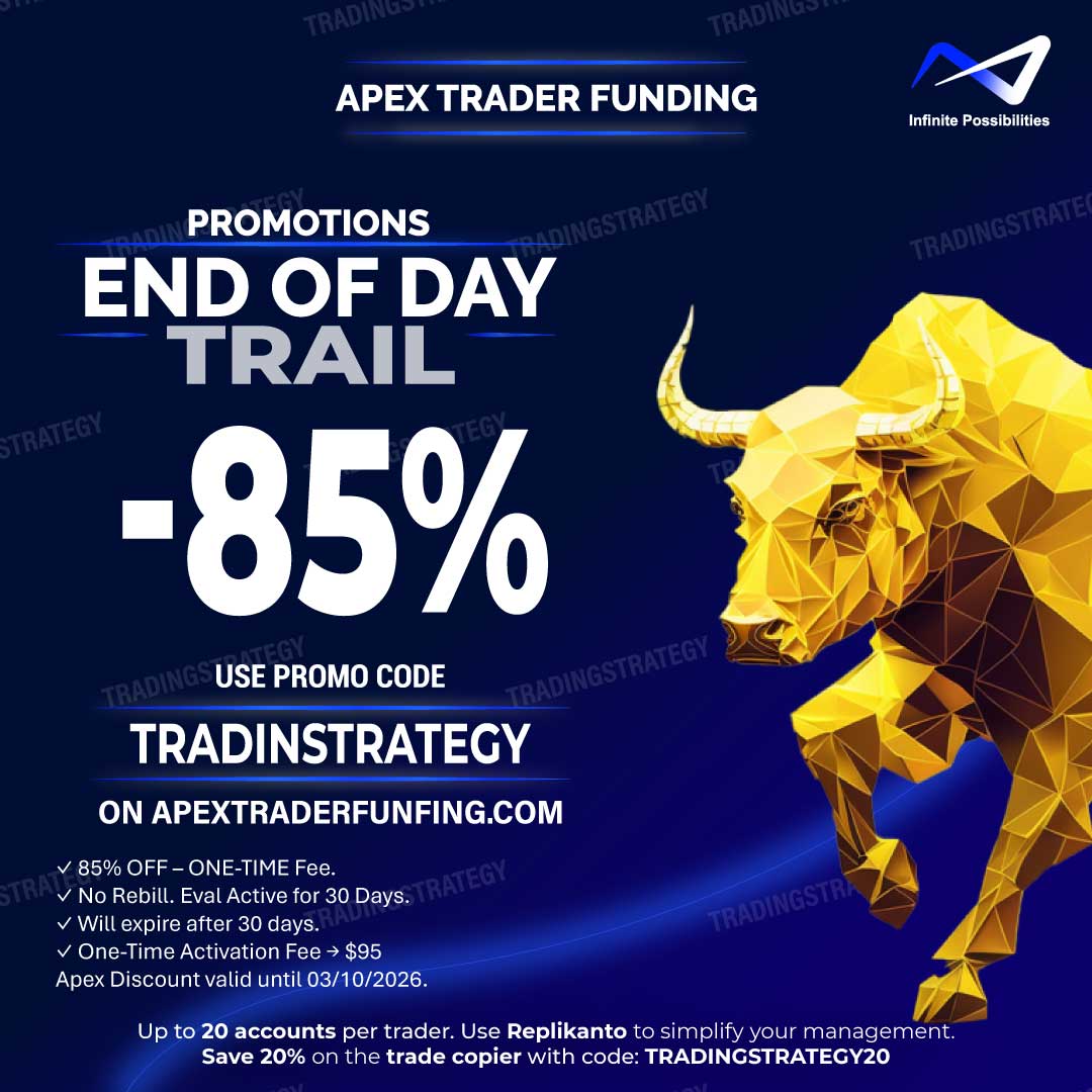 Apex EOD Trail discount - All accounts - March 2026 - Code TRADINGSTRATEGY