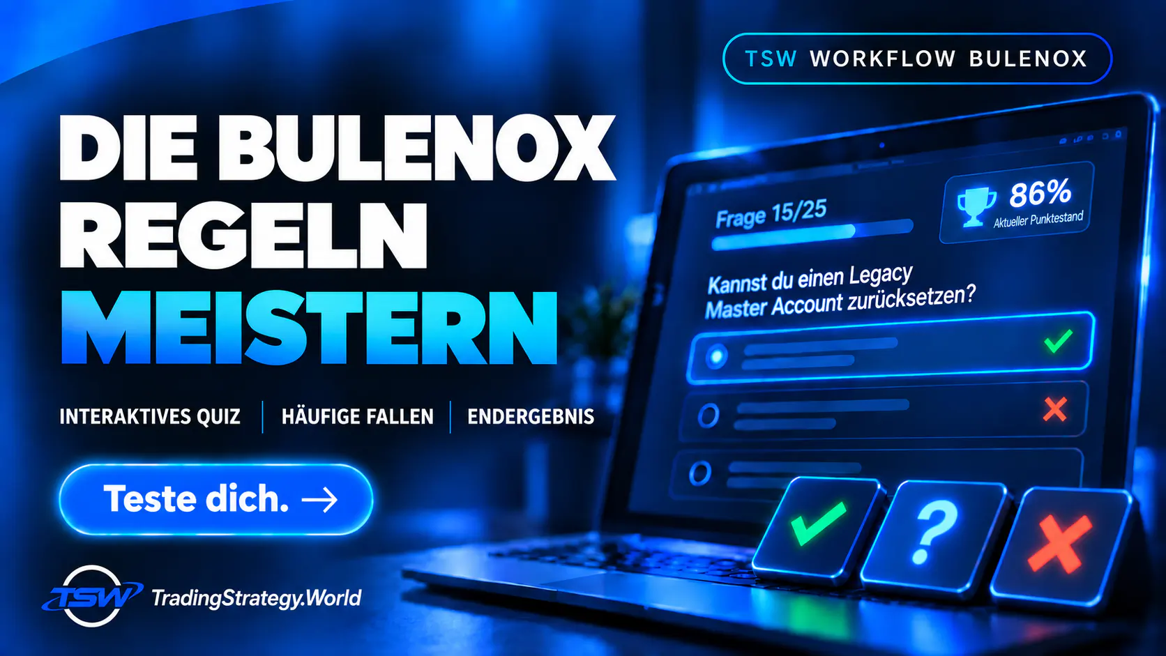 TSW Workflow: Strukturiere dein Trading nach den Bulenox-Regeln